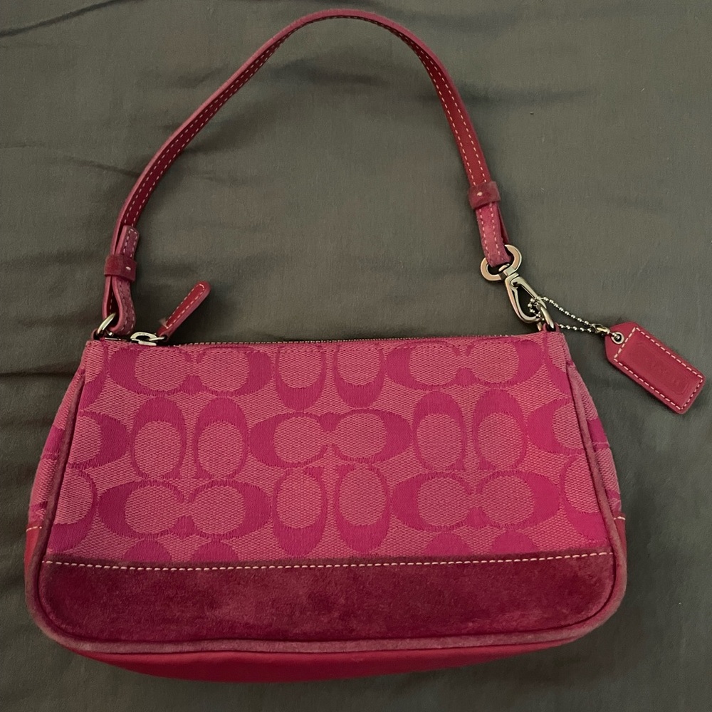 Coach Red Signature Shoulder Bag
